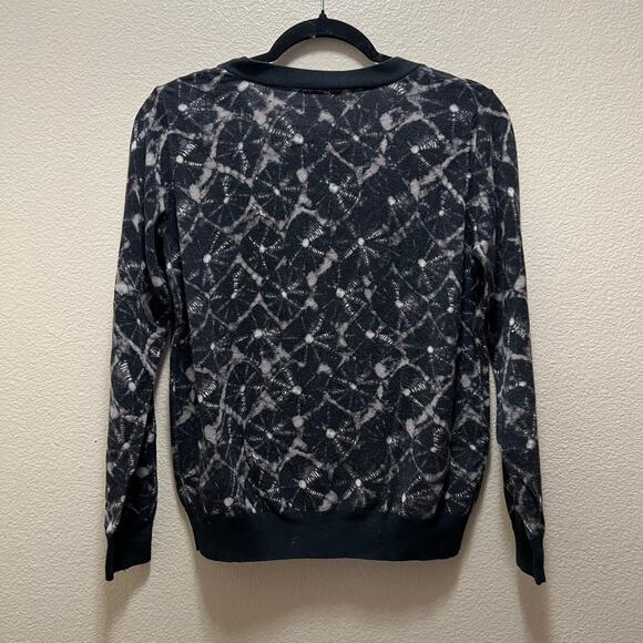 Thakoon 20th Anniversary Collection Cardigan Black V-Neck Button Front Sz L - Picture 3 of 8